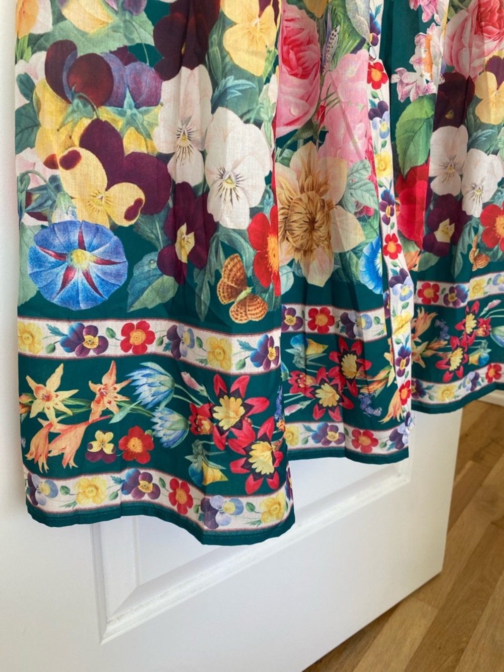 Floral Multi-Color Long Sleeve Maxi Dress - Picture 5 of 10